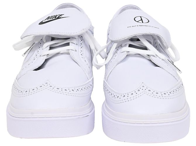 Sneakers Nike Kwondo 1 in pelle bianca Bianco Crudo - vista 2