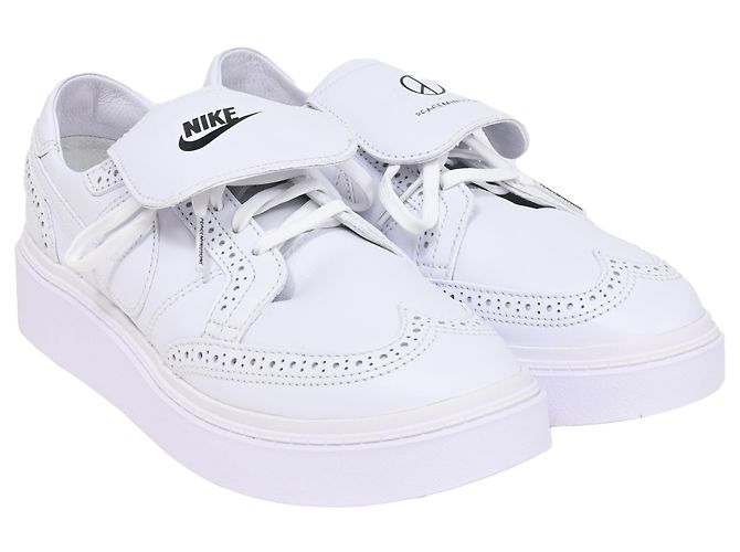 Sneakers Nike Kwondo 1 in pelle bianca Bianco Crudo - vista 4