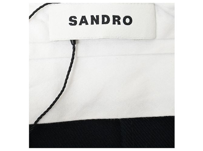 Sandro Twill High Waist Shorts aus Polyester in Navy Blue Blau Marineblau - Ansicht 4