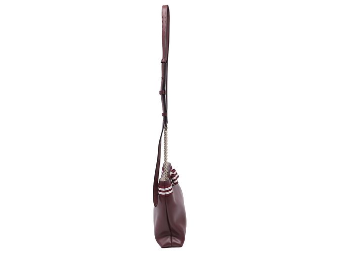 Salvatore Ferragamo Borsa a tracolla Ferragamo Vara Bow in pelle rossa Rosso Bordò - vista 3