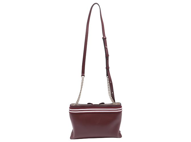 Salvatore Ferragamo Borsa a tracolla Ferragamo Vara Bow in pelle rossa Rosso Bordò - vista 4