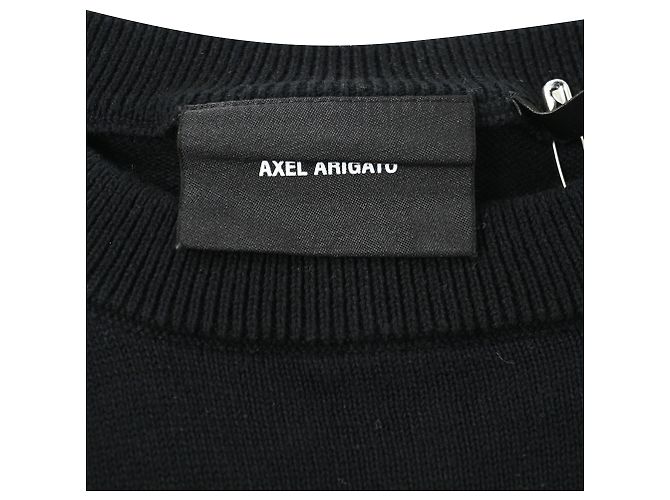 Axel Arigato Strick-Hasen-Print T-Shirt aus schwarzer Baumwolle - Ansicht 5