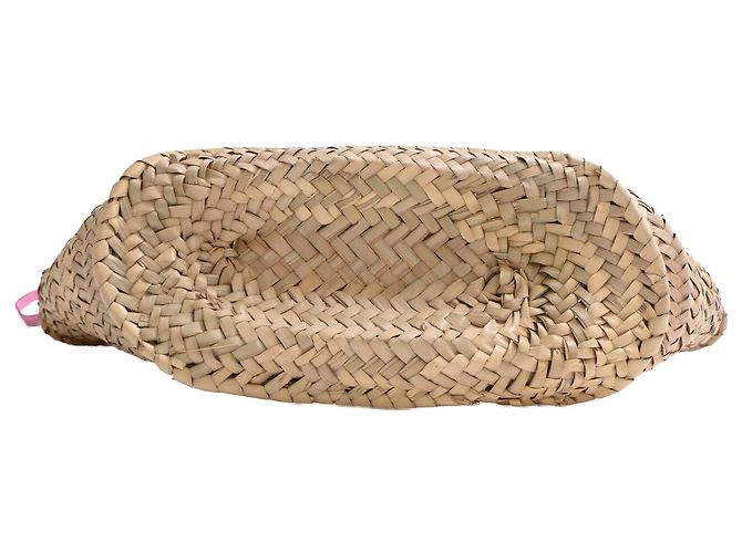 Jacquemus Le Panier Tote Bag aus rosa Raffia Pink - Ansicht 4