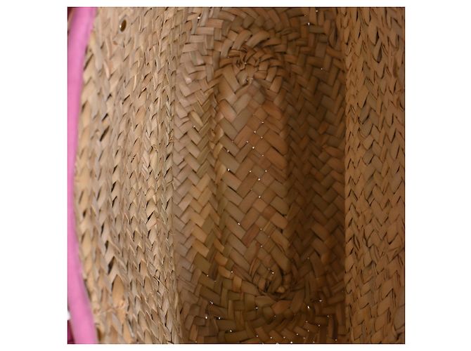 Jacquemus Le Panier Tote Bag aus rosa Raffia Pink - Ansicht 5