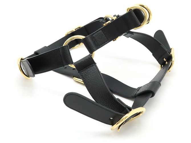 Gucci Leather Pet Harness Black - view 2