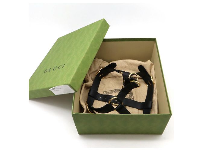 Gucci Leather Pet Harness Black - view 7