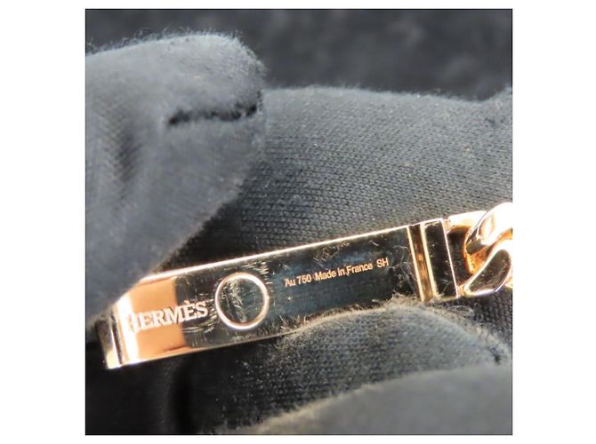 Hermès Bracciale Hermes Kelly Gourmet Au750 Diamond Misura 14.5 D'oro - vista 6