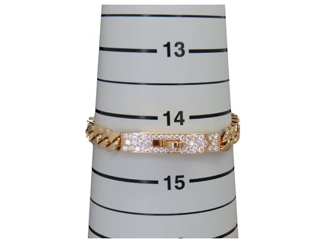 Hermès Bracciale Hermes Kelly Gourmet Au750 Diamond Misura 14.5 D'oro - vista 8