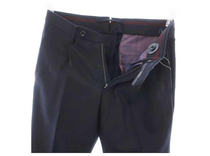 Autre Marque Pantalones de lana Incotex SUPER 100's Azul Azul marino - vista 3