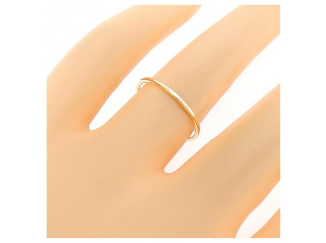 Autre Marque ALLNIQUE K10 Gelbgoldring Golden - Ansicht 5
