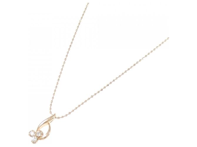 Autre Marque Collana in oro rosa K10 e diamanti - vista 2