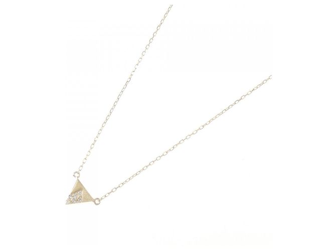 Autre Marque Collana con diamante K10YG D'oro - vista 2