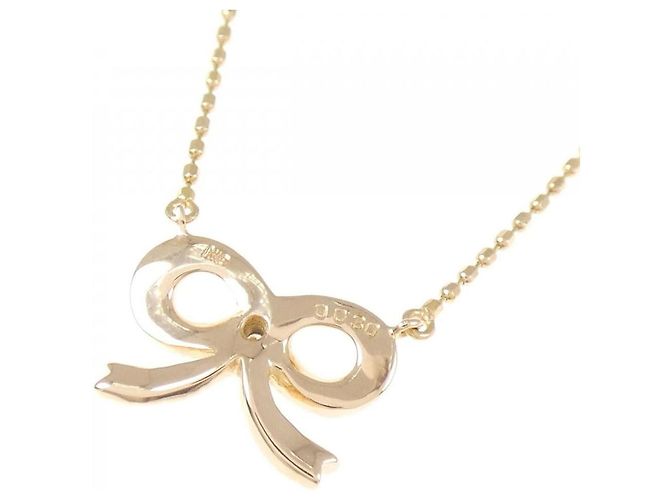 Autre Marque Collana Ribbon in Diamanti Au750 Rosa - vista 4