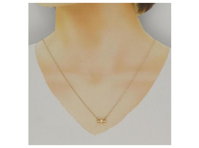 Autre Marque Collana Ribbon in Diamanti Au750 Rosa - vista 6
