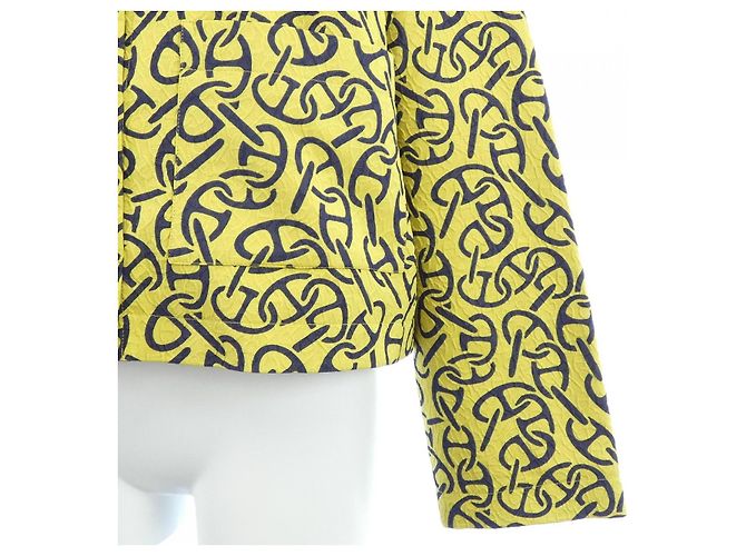 Hermès Chaqueta Hermes Chaine d’Ancre Azul Amarillo Azul marino - vista 6