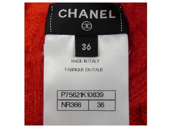Chanel P75621K10839 23B Punto de cachemira Roja - vista 4