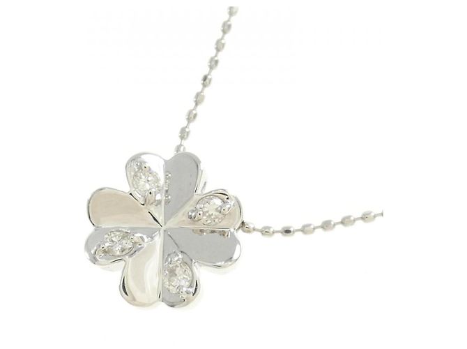 Autre Marque Collana Clover in Diamanti Pt900/Pt850 Argento - vista 3