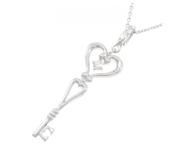 Autre Marque Collana in oro bianco Au750 e diamanti Argento - vista 3