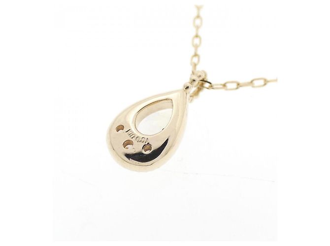 Autre Marque Collana con diamante e pietra di luna K10YG D'oro - vista 4