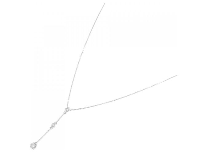Autre Marque Collana in oro bianco e diamanti Au750 Argento - vista 2