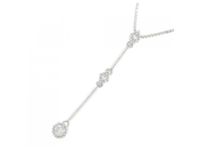 Autre Marque Collana in oro bianco e diamanti Au750 Argento - vista 3