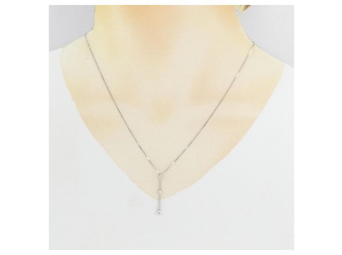 Autre Marque Collana in oro bianco e diamanti Au750 Argento - vista 6