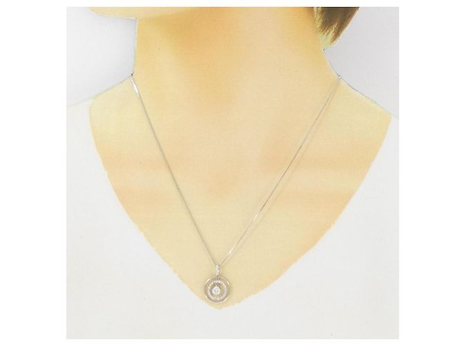 Autre Marque Collar de oro blanco y diamantes Au750 Plata - vista 6