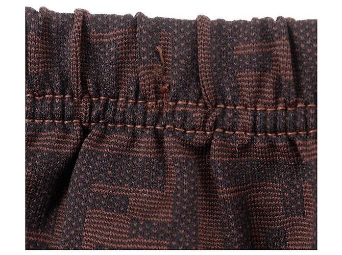 Falda Fendi Zucca de nylon Castaño - vista 6