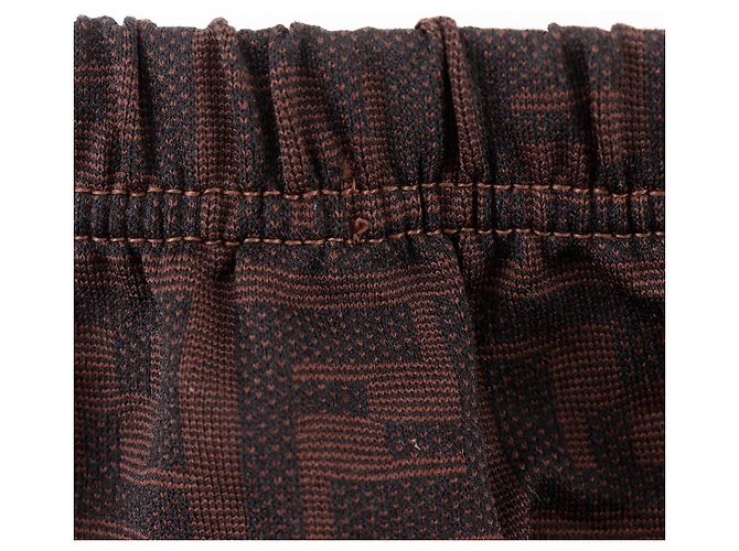 Falda Fendi Zucca de nylon Castaño - vista 7