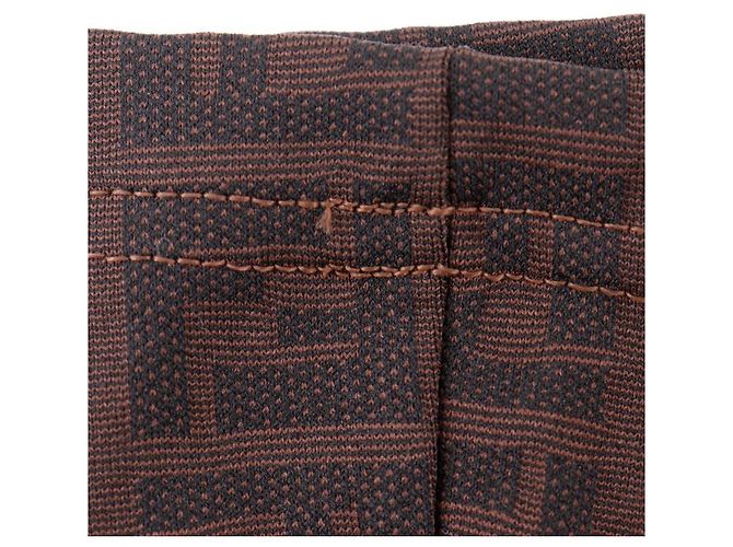 Falda Fendi Zucca de nylon Castaño - vista 8