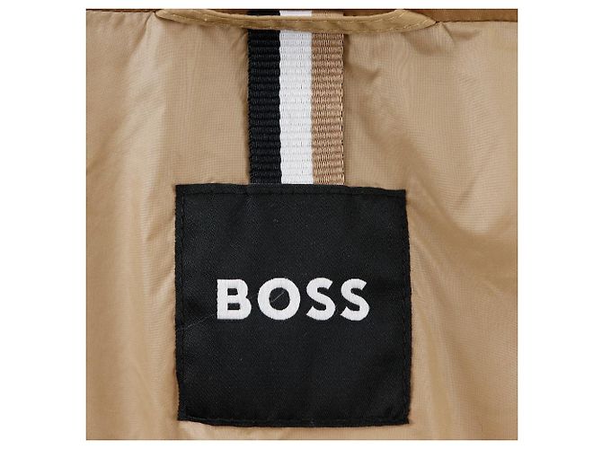 Autre Marque BOSS Nylon-Polyester-Jacke Schwarz Weiß Beige - Ansicht 17