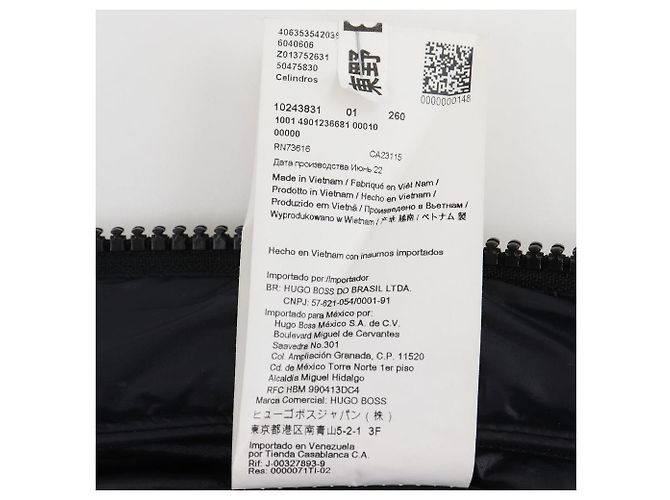 Autre Marque BOSS Nylon-Polyester-Jacke Schwarz Weiß Beige - Ansicht 19