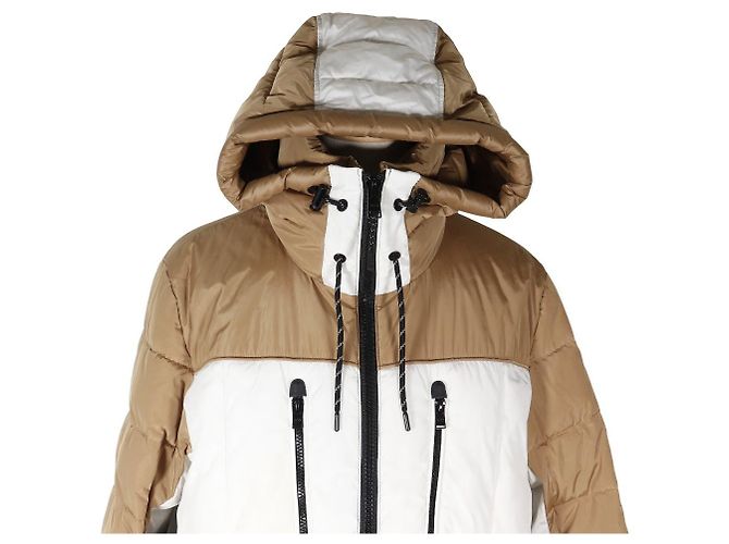 Autre Marque BOSS Nylon-Polyester-Jacke Schwarz Weiß Beige - Ansicht 2