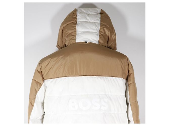 Autre Marque BOSS Nylon-Polyester-Jacke Schwarz Weiß Beige - Ansicht 4