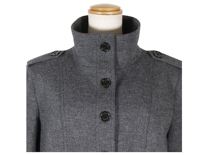 Prendas de abrigo de lana Burberry Castaño Gris - vista 2