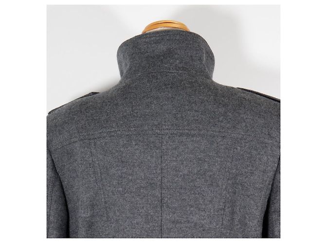 Prendas de abrigo de lana Burberry Castaño Gris - vista 4