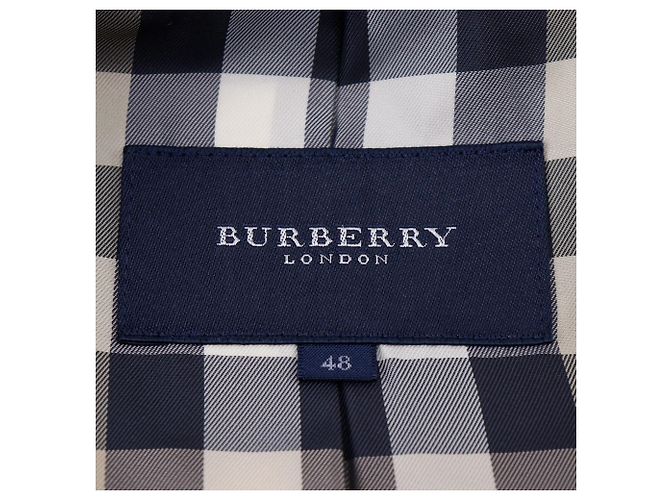 Prendas de abrigo de lana Burberry Castaño Gris - vista 7