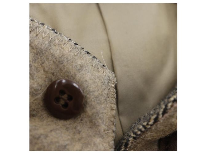 Chaqueta entallada de lana y cachemira Burberry Castaño - vista 17