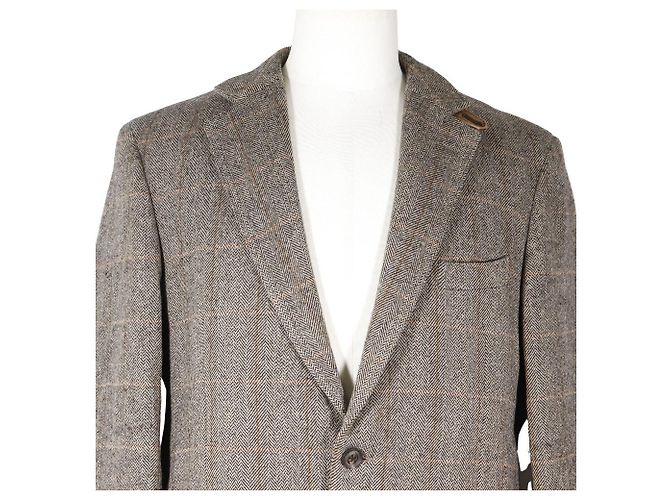 Chaqueta entallada de lana y cachemira Burberry Castaño - vista 2