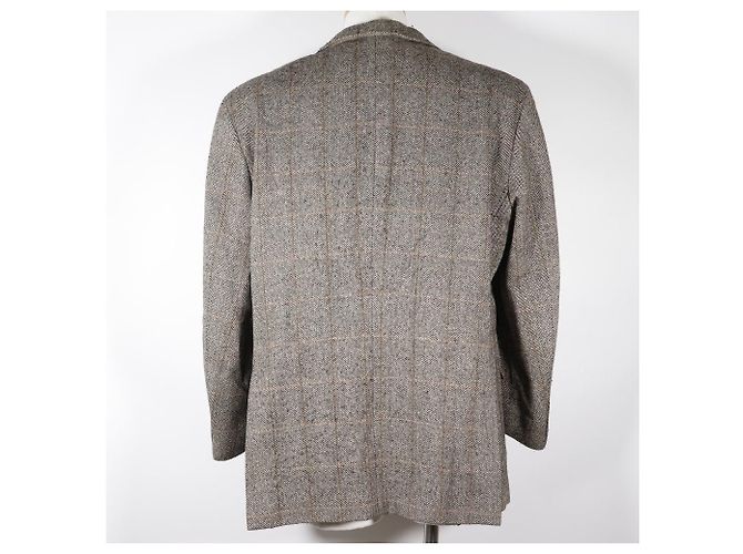 Chaqueta entallada de lana y cachemira Burberry Castaño - vista 3