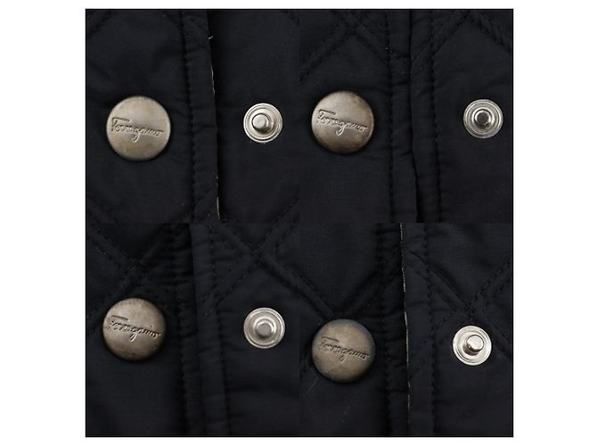 Abrigo de poliéster y nylon Salvatore Ferragamo Negro - vista 6