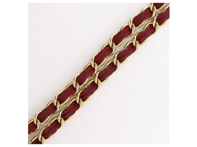 Borsa a tracolla con catena in scamosciato Chanel Coco Mark Rosso - vista 12