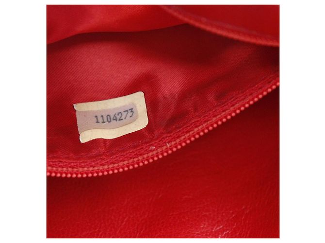 Borsa a tracolla con catena in scamosciato Chanel Coco Mark Rosso - vista 15