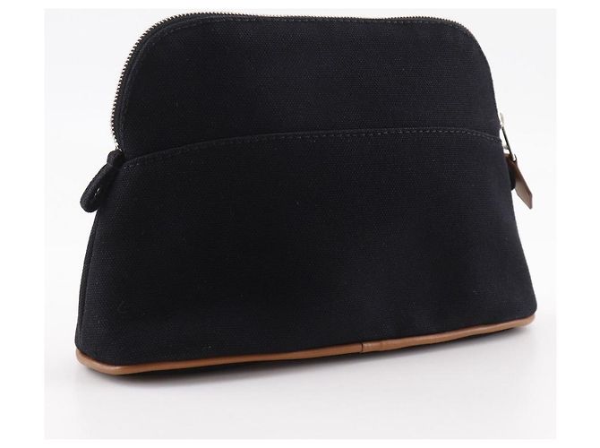 Hermès Hermes Bolide Pouch Mini Cotton Pouch Nero - vista 3