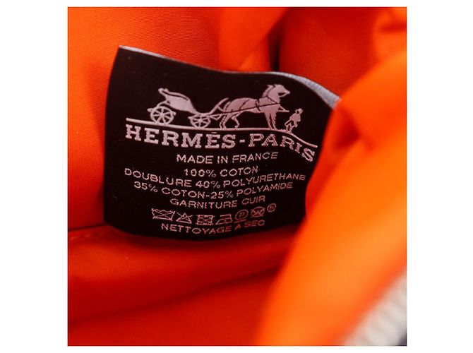Hermès Hermes Bolide Pouch Mini Cotton Pouch Nero - vista 6