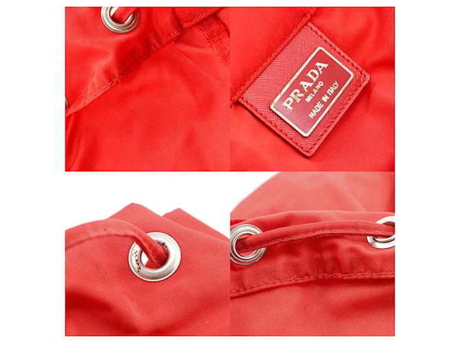 Prada Nylon 2way Rucksack Rot - Ansicht 11