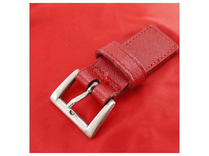Prada Nylon 2way Rucksack Rot - Ansicht 17