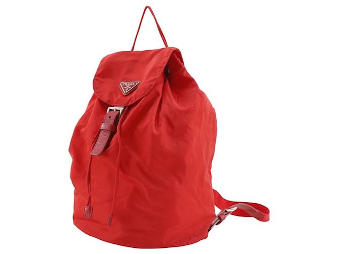 Prada Nylon 2way Rucksack Rot - Ansicht 2