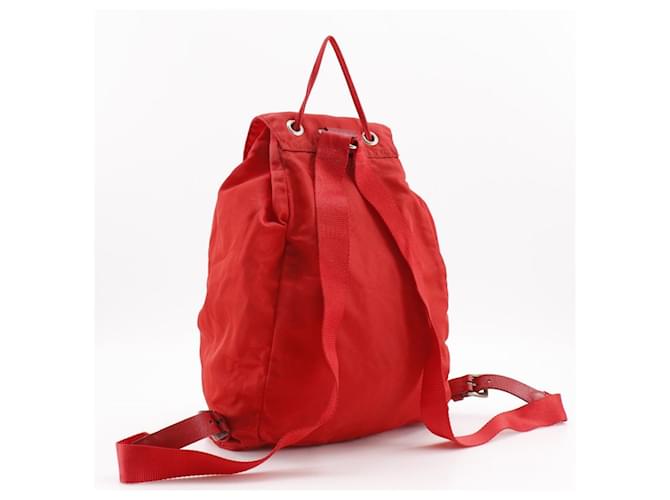Prada Nylon 2way Rucksack Rot - Ansicht 3