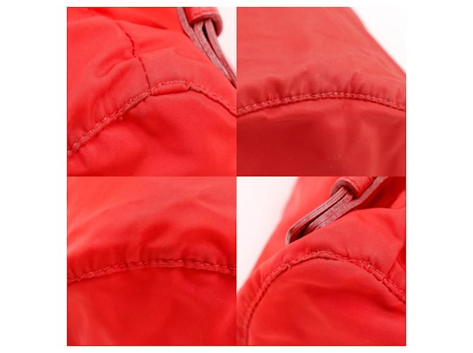 Prada Nylon 2way Rucksack Rot - Ansicht 4
